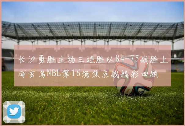长沙勇胜主场三连胜以84-75战胜上海玄鸟NBL第16场焦点战精彩回顾